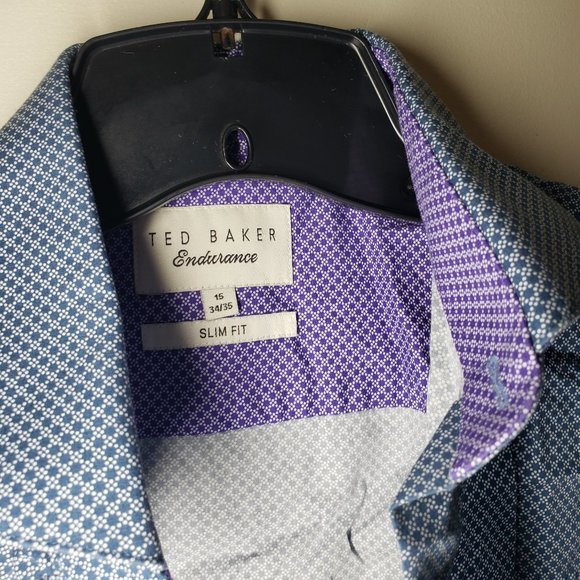 Ted Baker Endurance Button Down Pattern Shirt - Picture 9 of 15